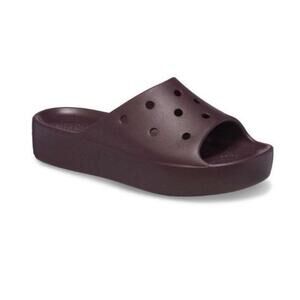 Crocs sandals womens 6 maroon burgundy slide platform comfort summer beach